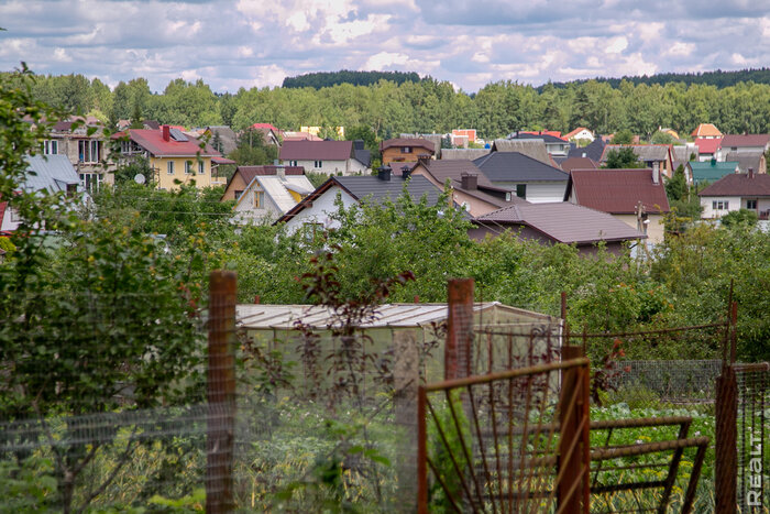 Сосновый лес и дома от 28 тысяч долларов. Побывали в дачном поселке, спрятанном за кольцевой