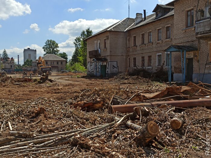 На Волгоградской начался снос двухэтажных домов. На их месте построят многоэтажки