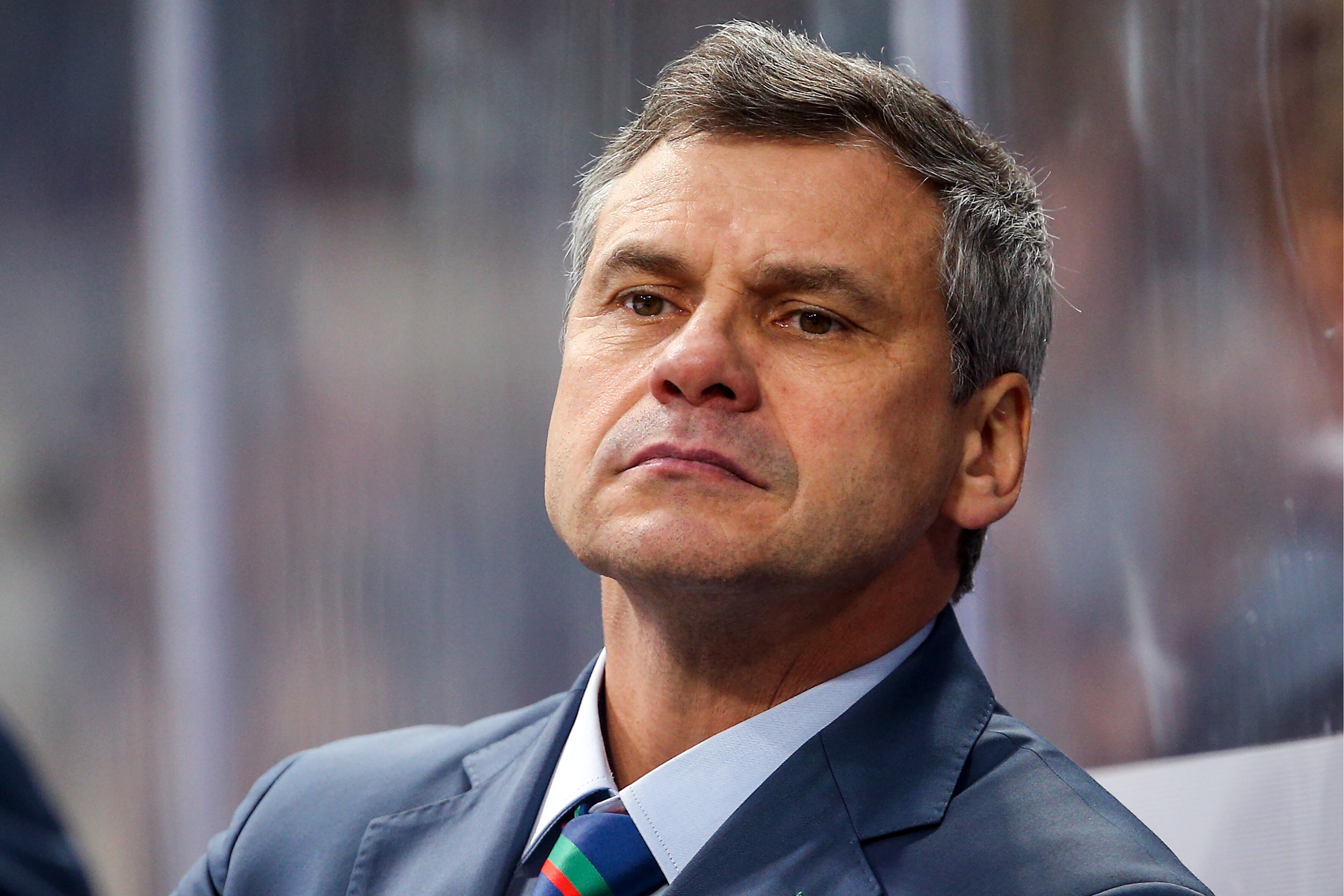 Сборная Беларуси по хоккею провела первую тренировку с новым тренером