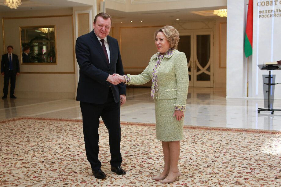 Матвиенко и Алейник заявили об укреплении российско-белорусской интеграции