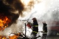 Учения по тушению природных пожаров провели спасатели в Беларуси