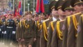 Женская команда МЧС впервые приняла участие в параде к 170-летию пожарной службы Беларуси
