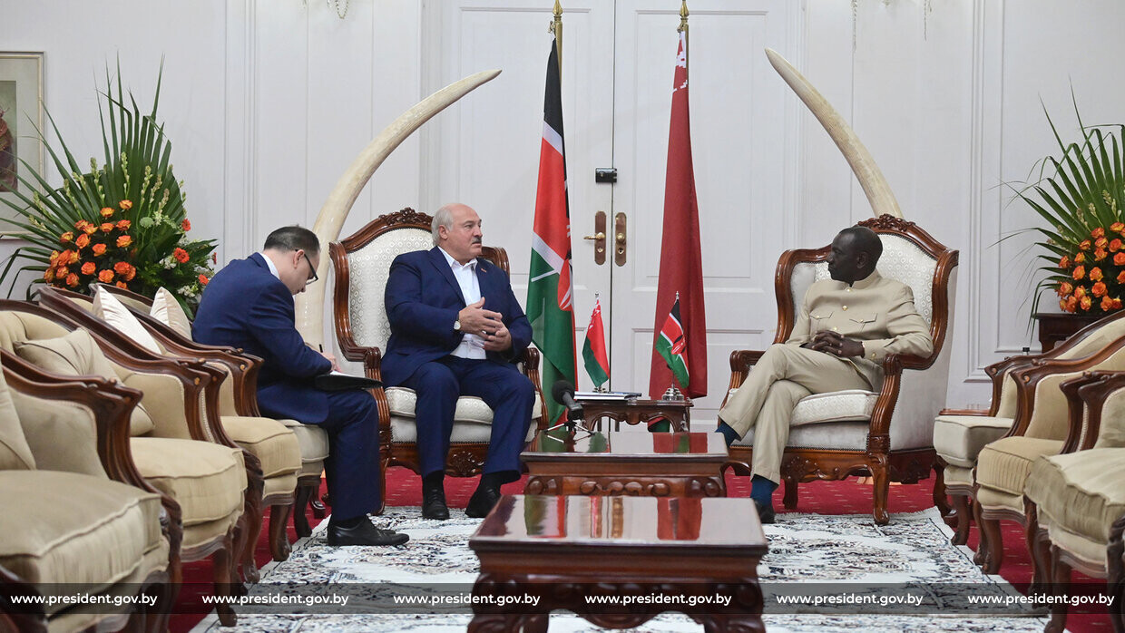 Лукашенко предложил президенту Кении составить план развития сотрудничества