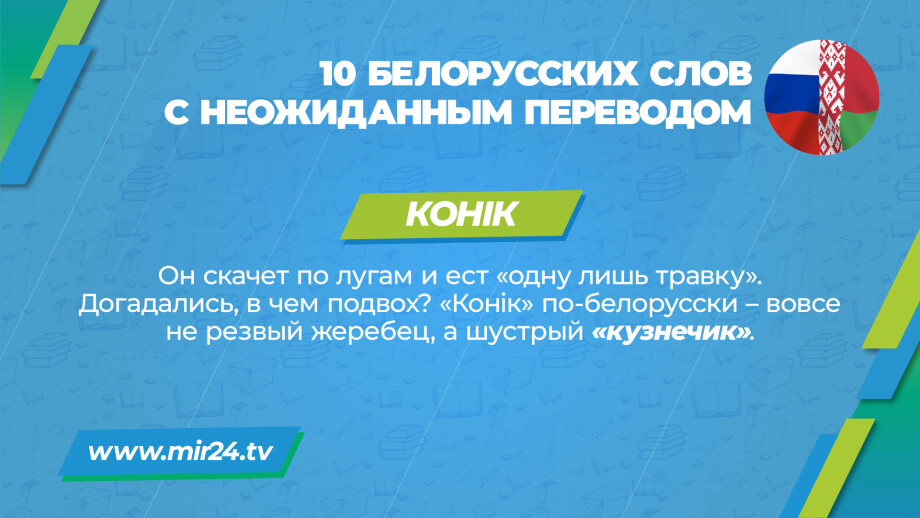 Хитрости перевода: 10 белорусских слов с неожиданным значением. КАРТОЧКИ