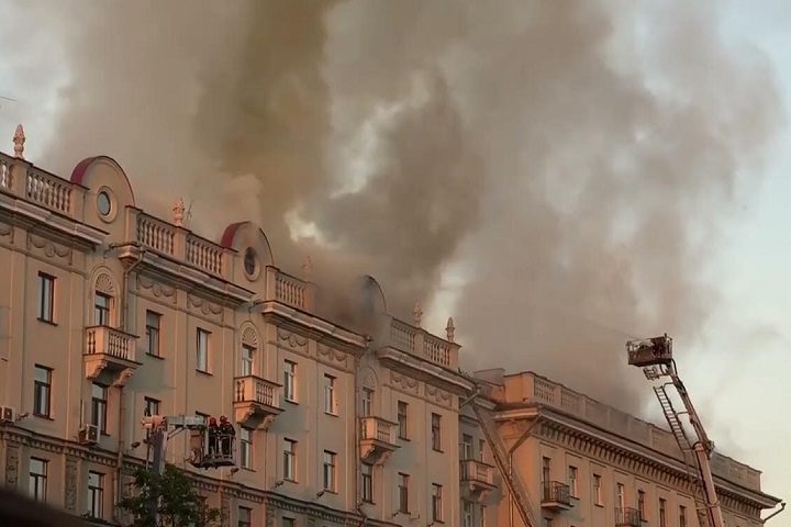 В центре Минска был крупный пожар: пострадали офисы и локации нескольких компаний